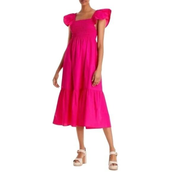 Jason Wu fuchsia Maxi Dress Size L NWT - Picture 1 of 11